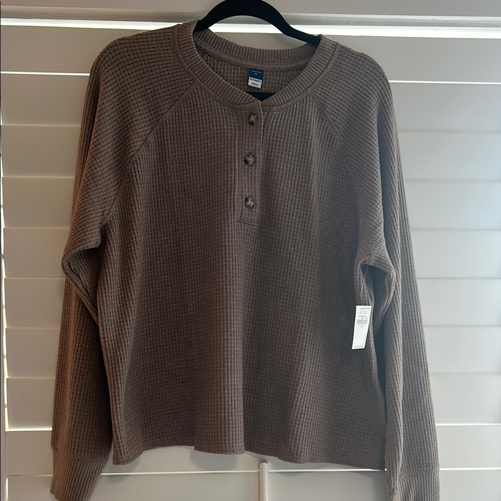 NWT Old Navy Waffle Knit Henley